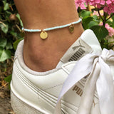 Bohemia Alloy Multi-layers Gold Silver Beads Sequins 3 Pieces Set Bracelet For Women Jewelry Foot Chain Anklets Accessories Gift